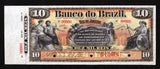 Brazil Pick S531 Specimen 10 Mil Reis 1890 UNC