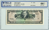 Nicaragua Pick 113s Specimen 500 Cordobas 1962, WBG 66 TOP Uncirculated Gem