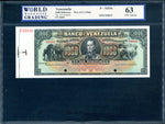 Venezuela Pick S315 Speecimen 1,000 Bolivares 1936, WBG Uncirculated Choice 63