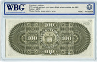 El Salvador Pick S180s1 Specimen 100 Pesos 189x, WBG About Uncirculated 55