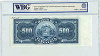 Venezuela Pick S314 Specimen 500 Bolivares 1935, WBG Uncirculated Choice 64
