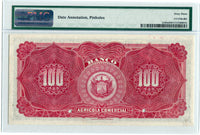 El Salvador Pick S105 Specimen 100 Pesos 1890s, PMG Choice Uncirculated 63