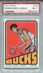 1972-73 Topps #100 Kareem Abdul-Jabbar HOF PSA NM 7