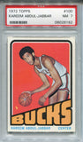 1972-73 Topps #100 Kareem Abdul-Jabbar HOF PSA NM 7