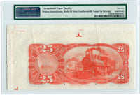 El Salvador Pick S144 Specimen 25 Pesos 1896, PMG About Uncirculated 55 EPQ