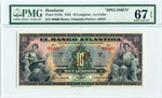 Honduras Pick S124as Specimen 10 Lempiras 1932, PMG 67 EPQ Superb Gem Uncirculated