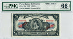 Peru Specimen (Half) 1/2 Libra 1926, PMG 66 EPQ