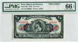 Peru Specimen (Half) 1/2 Libra 1926, PMG 66 EPQ
