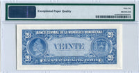 Dominican Republic Pick 83 Specimen 20 Pesos 1958, PMG Gem Uncirculated 66 EPQ