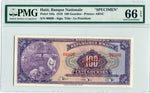 Haiti Pick 184s (189s) Specimen 100 Gourdes 1919 (6th Issue), PMG Gem Uncirculated 66 EPQ