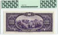 Brazil Pick 123 Specimen 1,000 Mil Reis, 1923, PCGS Very Choice New 64 PPQ