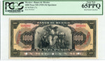 Mexico Pick 27 Specimen 1,000 Pesos 1925-34, PCGS Gem New 65 PPQ