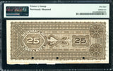 Costa Rica Pick 122 Specimen 25 Pesos 1885, PMG Choice About Uncirculated 58