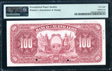 Mexico Pick S364 Specimen 100 Pesos 1900-13, PMG Choice About Uncirculated 58 EPQ