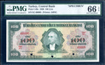 Turkey Pick 149 Specimen 100 Lira 1930 (1947), PMG Gem Uncirculated 66 EPQ