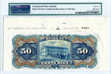 Costa Rica Specimen 50 Colones 1905-08, Series B, Pick S176s3, PMG 65 EPQ