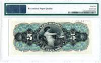 Costa Rica Specimen 5 Colones 1910-16, Pick S201, PMG 65 EPQ