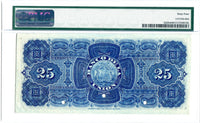 Costa Rica Pick S225 Specimen 25 Pesos 1887, PMG Choice Uncirculated 64
