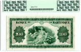 Martinique Pick 19 Specimen 100 Francs 1942, PCGS Superb Gem Uncirculated 67 PPQ