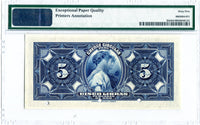 Peru Specimen 1918 5 Libras, Pick 38, PMG 65 EPQ