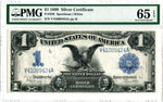 USA Fr#236 Silver Certificate 1899 $1 Black Eagle, PMG Gem Uncirculated 65 EPQ, Serial V41089424A
