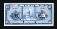 South Viet Nam Specimen P10s2, 500 Dong 1955, Gem Uncirculated