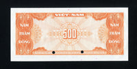 South Viet Nam Specimen P10s2, 500 Dong 1955, Gem Uncirculated